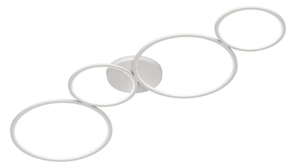 Plafoniera da Interno a LED in Metallo Bianco Opaco