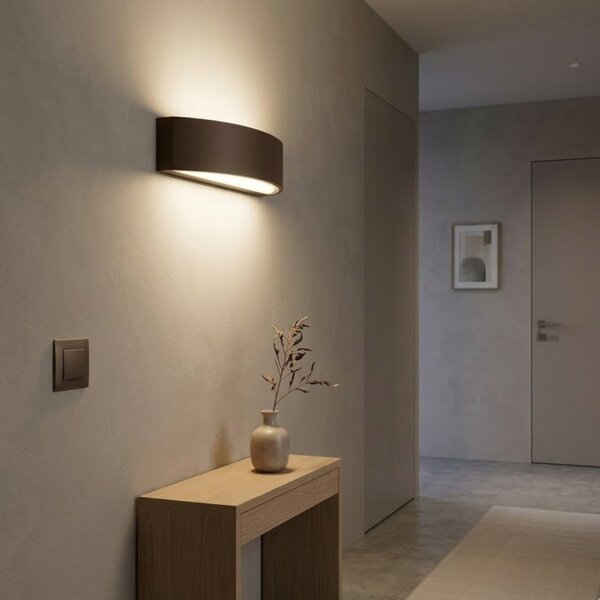 Applique classico promoingross lente 5581 ru e27 led alluminio vetro biemissione monoemissione - Promoingross