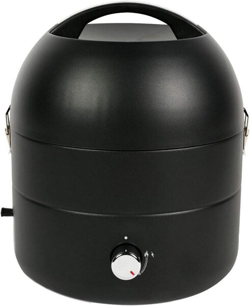 Griglia da tavolo - Griglia compatta - Divertimento spontaneo con il barbecue - Bruciatore in acciaio inossidabile - Superficie di cottura di 31 cm - Colore: nero