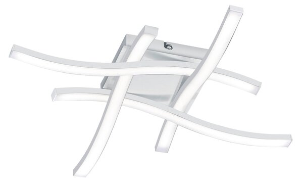Plafoniera da Interno a LED in Metallo Bianco Opaco