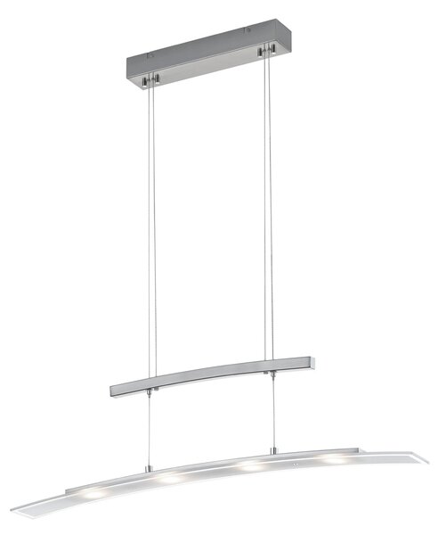 Lampada a Sospensione da Interno a LED in Metallo Nickel Opaco