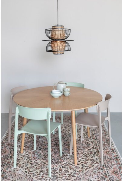 Tavolo da pranzo rotondo con piano in rovere ø 100 cm Fabio - White Label