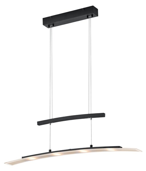 Lampada a Sospensione da Interno a LED in Metallo Nero Opaco