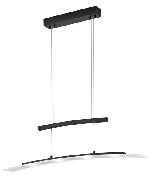 Lampada a Sospensione da Interno a LED in Metallo Nero Opaco