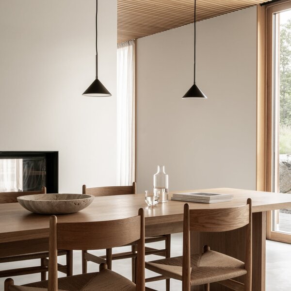 Lampada a sospensione Watt & Veke, Kuro, dimmerabile, Nero, Cucina, Metallo, Design
