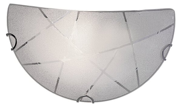 Applique da Interno E27 in Vetro Bianco