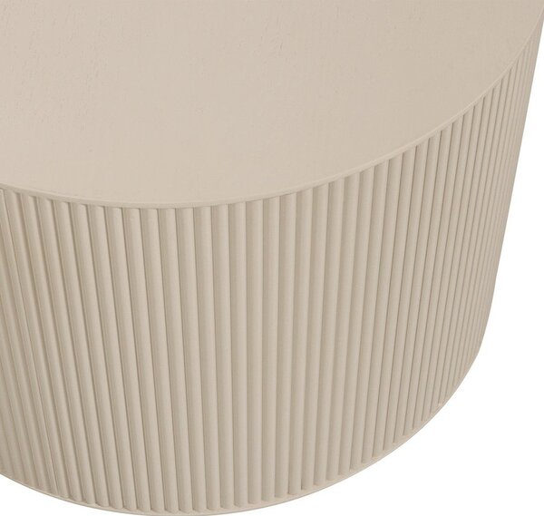 Tavolino rotondo beige ø 60 cm Sanne - WOOOD