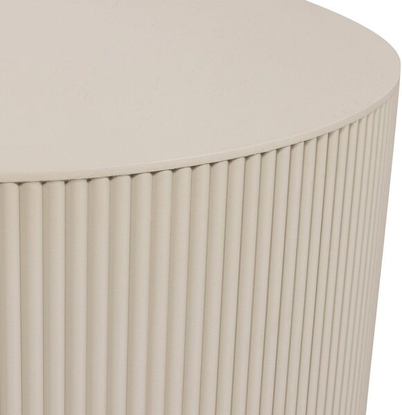 Tavolino rotondo beige ø 60 cm Sanne - WOOOD