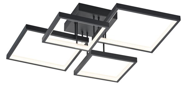Plafoniera da Interno a LED in Metallo Nero Opaco