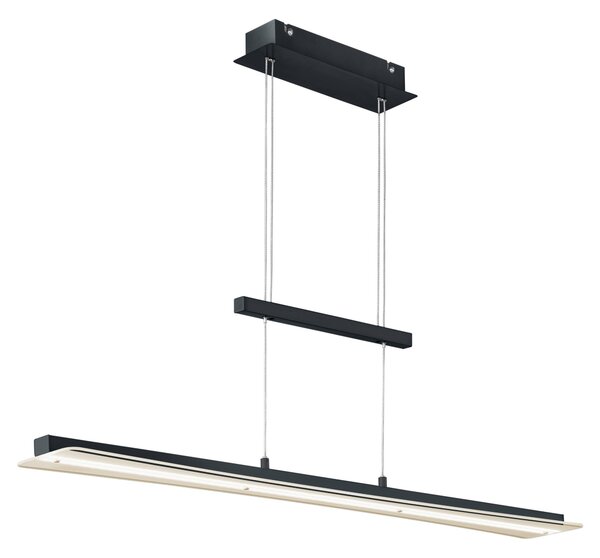 Lampada a Sospensione da Interno a LED in Metallo Nero Opaco