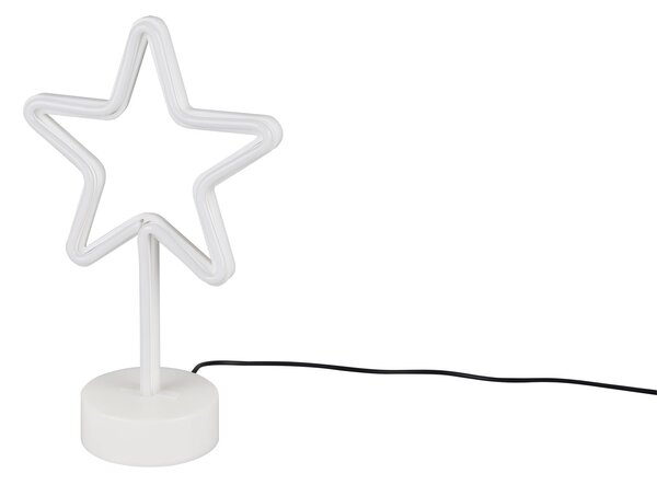 Lampada tavolo da Interno a LED in Plastica Bianco