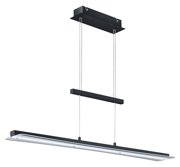 Lampada a Sospensione da Interno a LED in Metallo Nero Opaco