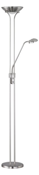 Piantana da Interno a LED in Metallo Nickel Opaco