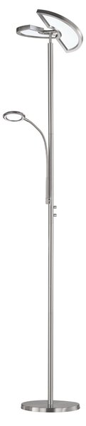Piantana da Interno a LED in Metallo Nickel Opaco