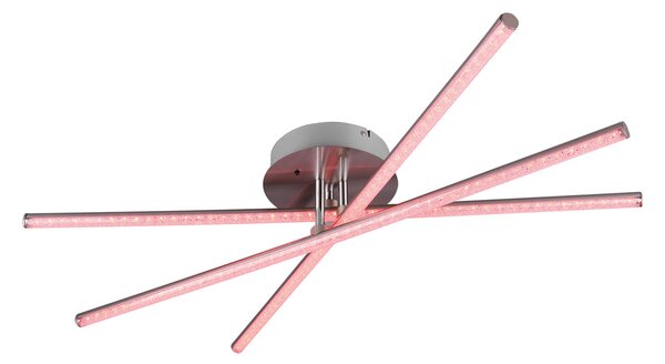 Plafoniera da Interno a LED in Metallo Nickel Opaco