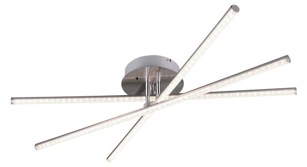 Plafoniera da Interno a LED in Metallo Nickel Opaco