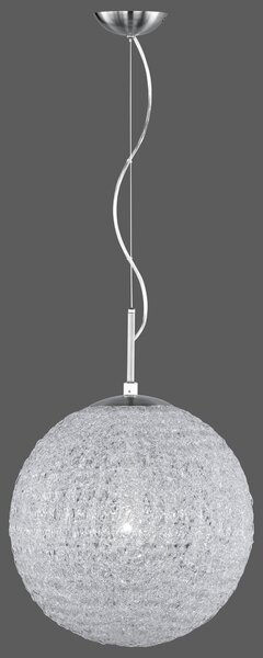 Lampada a Sospensione da Interno E27 in Metallo Nickel Opaco
