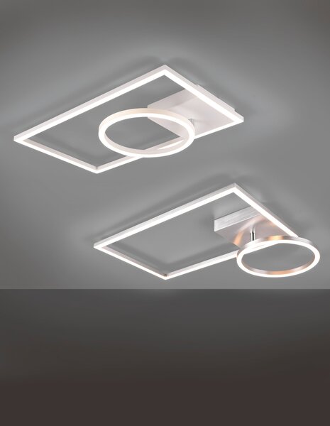 Plafoniera da Interno a LED in Metallo Bianco Opaco