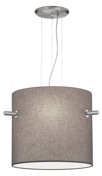 Lampada a Sospensione da Interno E27 in Metallo Nickel Opaco
