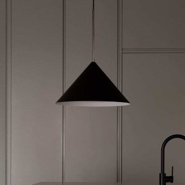 Lampada a sospensione Watt & Veke, Kuro, dimmerabile, Nero, Cucina, Metallo, Design