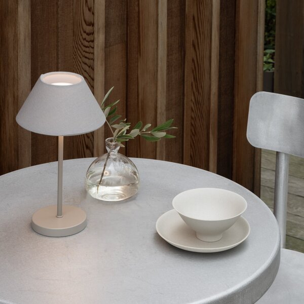 Lampade da tavolo Watt & Veke, Teya, dimmerabile, Grigio, Soggiorno, Metallo, Design