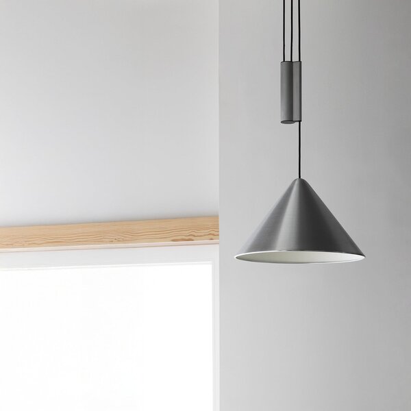 Lampada a sospensione HAY, Compass, Metallizzato, Soggiorno, Alluminio, Design