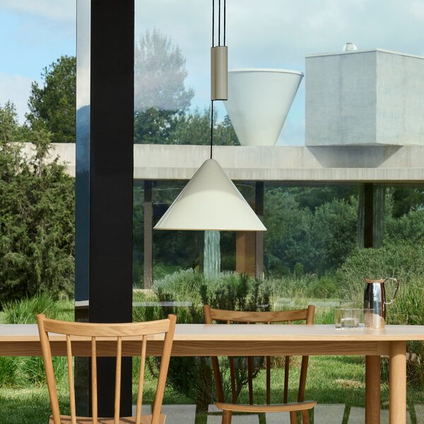 Lampada a sospensione HAY, Compass, Bianco, Soggiorno, Alluminio, Design