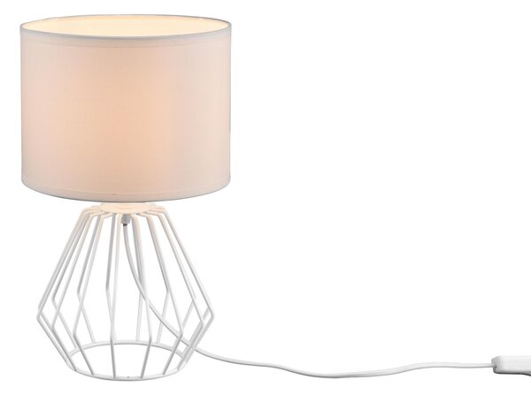 Lampada tavolo da Interno E14 in Metallo Bianco