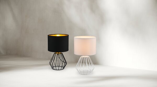 Lampada tavolo da Interno E14 in Metallo Nero