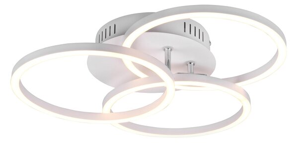 Plafoniera da Interno a led in Metallo Bianco Opaco