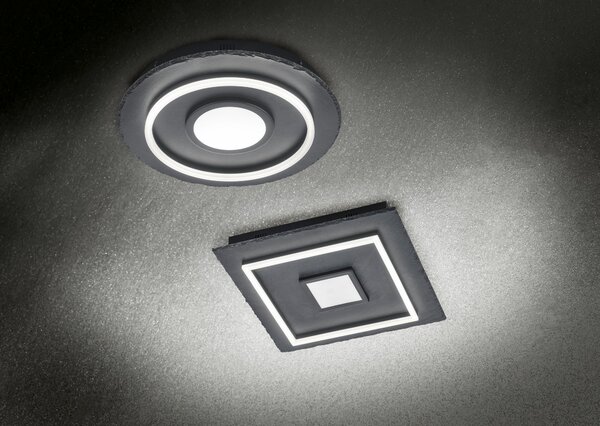 Plafoniera da Interno a led in Ardesia Nero