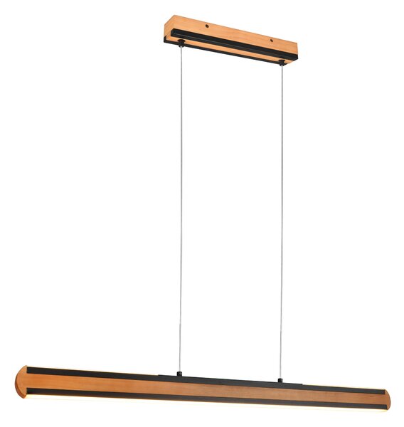 Lampada a Sospensione da Interno a led in Legno naturale Legno Naturale