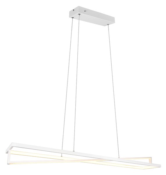 Lampada a Sospensione da Interno a led in Metallo Bianco Opaco