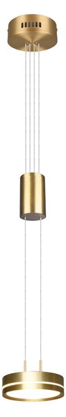 Lampada a Sospensione da Interno a led in Alluminio Ottone Satinato