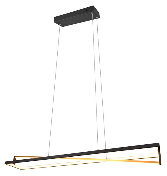 Lampada a Sospensione da Interno a led in Metallo Nero Opaco
