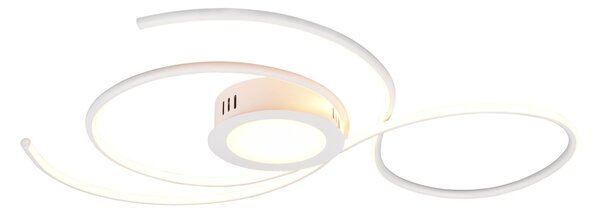 Plafoniera da Interno a LED in Metallo Bianco Opaco