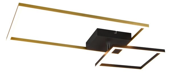 Plafoniera da Interno a LED in Metallo Ottone Satinato