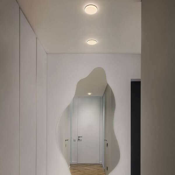 OSRAM Luci LED da incasso SLIM, Ø 17 cm, bianca, metallo, 3.000 K SLIM, Bianco / Opale, Soggiorno / Sala da pranzo, Metallo