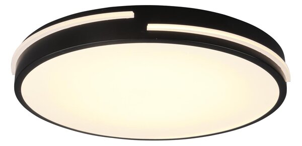 Plafoniera da Interno a LED in Metallo Nero Opaco