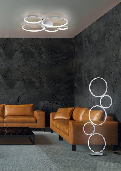 Plafoniera da Interno a LED in Metallo Silver