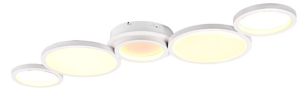 Plafoniera da Interno a LED in Metallo Bianco Opaco