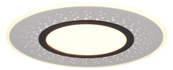 Plafoniera da Interno a LED in Metallo Nickel Opaco