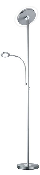 Piantana da Interno a LED in Metallo Nickel Opaco