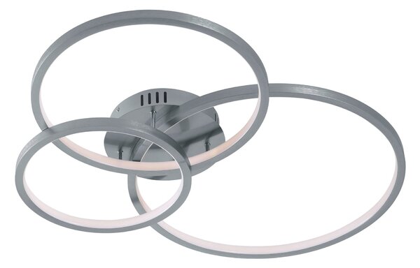 Plafoniera da Interno a LED in Metallo Nickel Opaco