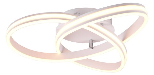 Plafoniera da Interno a LED in Metallo Bianco Opaco