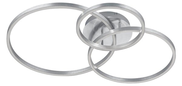 Plafoniera da Interno a LED in Metallo Nickel Opaco