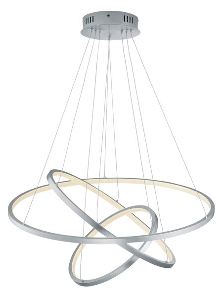 Lampada a Sospensione da Interno a LED in Metallo Nickel Opaco