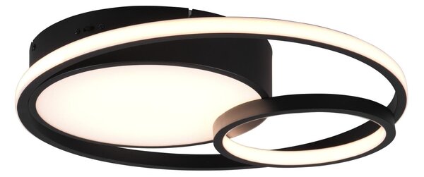 Plafoniera da Interno a LED in Metallo Nero Opaco