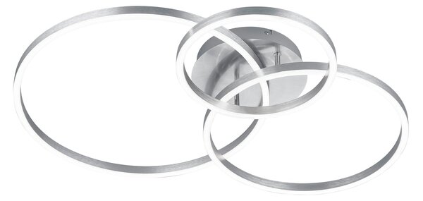 Plafoniera da Interno a LED in Metallo Nickel Opaco