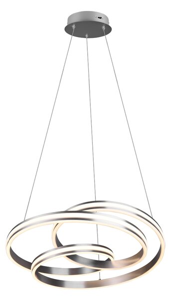 Lampada a Sospensione da Interno a LED in Metallo Nickel Opaco